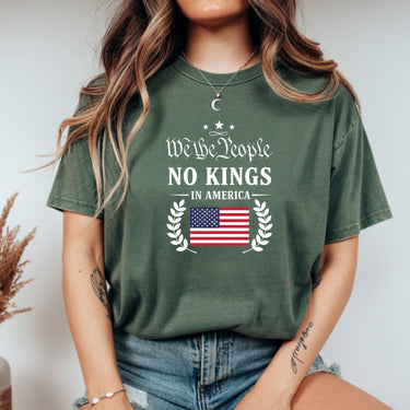 No Kings in America Tee – Liberty & Democracy Statement T-Shirt